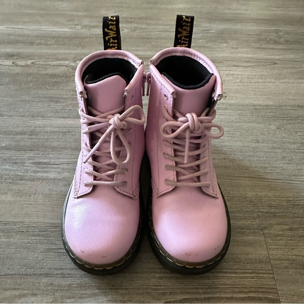 Dr. Martens Pink Lace-Up Boots